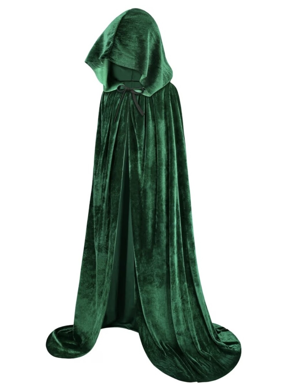 Spirit Emerald Green Velvet Hooded Maxi Skirt